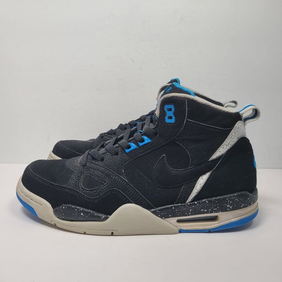 Nike Air Flight 13 Mid Men's Black Photo Blue Sneakers 579961-001 US Size 9.5 - Picture 2 of 8